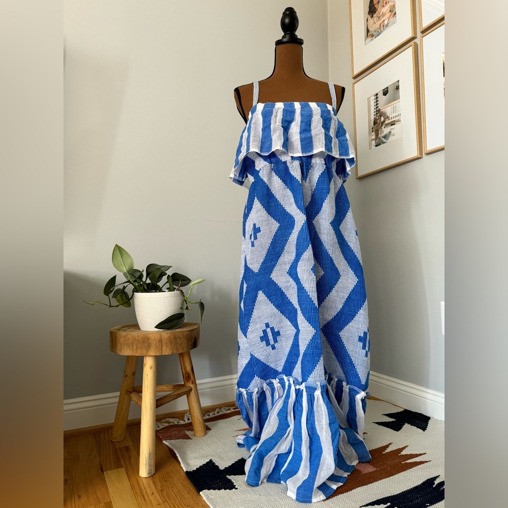 Very Anthro NEW No Tags Beachy Maxi Dress size Large Never Worn *No Brand Tags